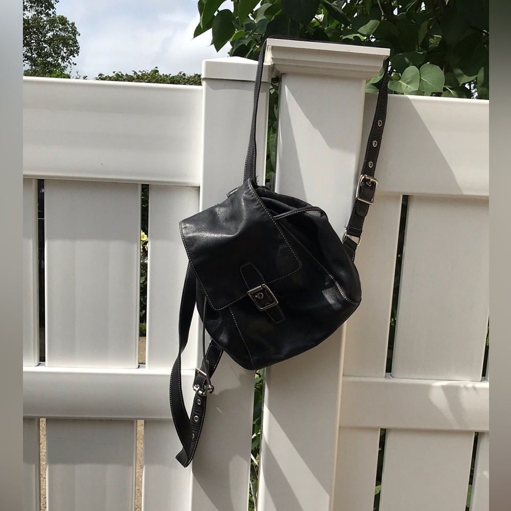 Coach mint condition leather backpack